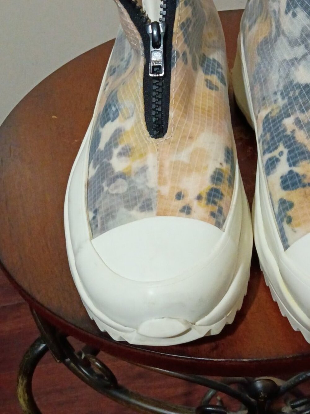 Converse Run Star Hike Womens Sz 10 'Washed Florals' White Beige Shoes 170776C - Picture 6 of 14